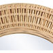 Cameron 23.62 X 23.62 inch Clear and Natural Woven Wall Mirror