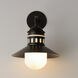 Admiralty 1 Light 16.75 inch Black Outdoor Wall Mount