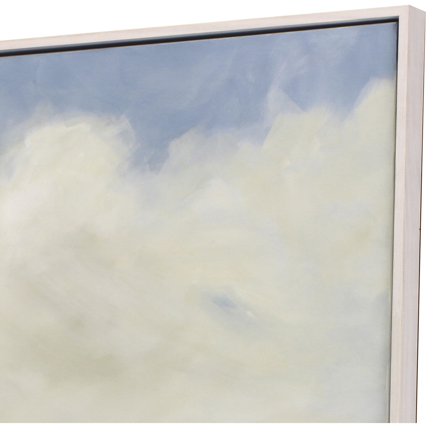 Late in the Day Blue and Green and White and Yellow Canvas, The Studio