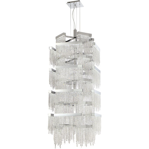 Rossi LED 28.5 inch Chrome Chandelier Ceiling Light