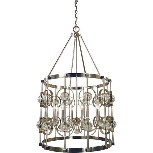 Ephemeris 8 Light 28 inch Polished Nickel Foyer Chandelier Ceiling Light