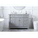Wesley 48 X 21.5 X 35 inch Grey Vanity Sink Set in Gray