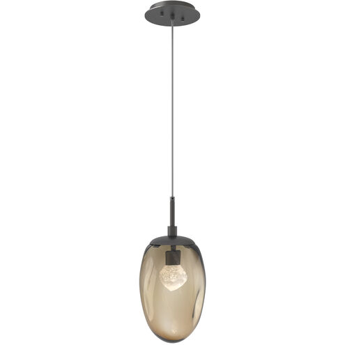 Meteo LED LED 10 inch Graphite Pendant Ceiling Light in 3000K LED, Zircon Inner - Bronze Outer