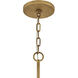 Raffi LED 48 inch Burnished Gold Chandelier Ceiling Light, Single Tier