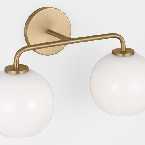 Orley 2 Light 17.5 inch Satin Brass Wall Bath Fixture Wall Light