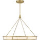 Velaris LED 36.25 inch Legacy Brass Pendant Ceiling Light