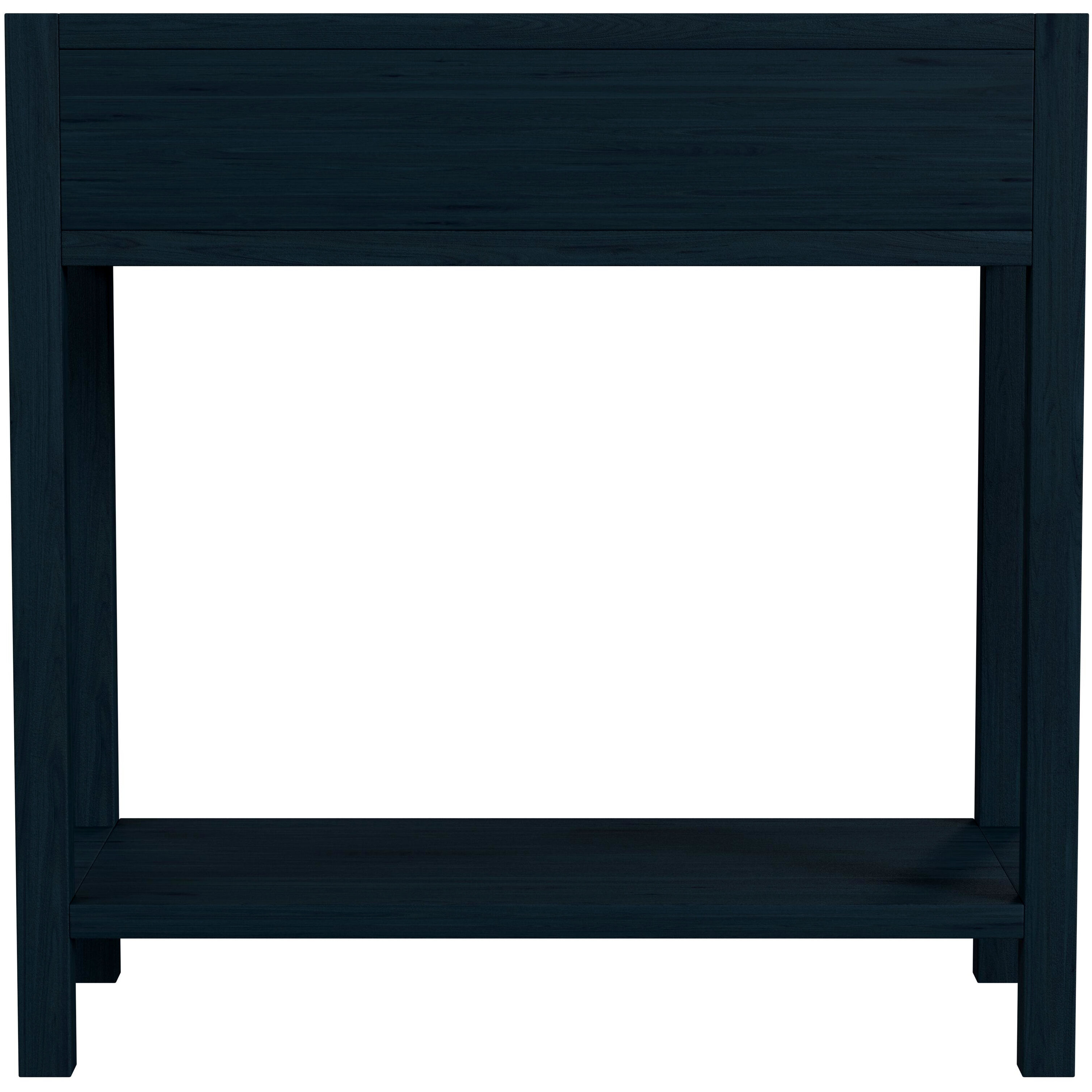 Lark 30" Wood 1-Drawer Nightstand in Navy Blue