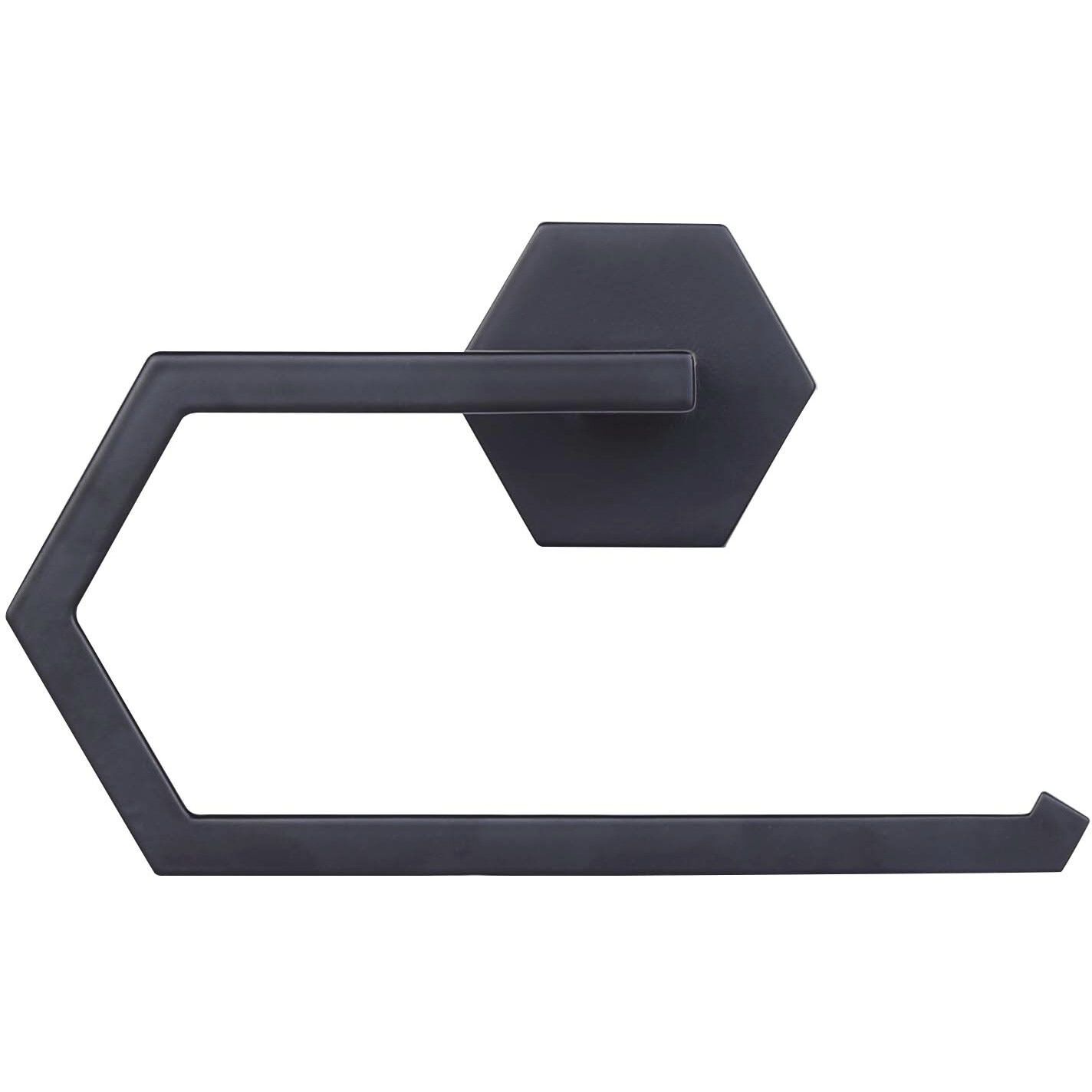 Atalee 7.5 inch Black Toilet Paper Holder