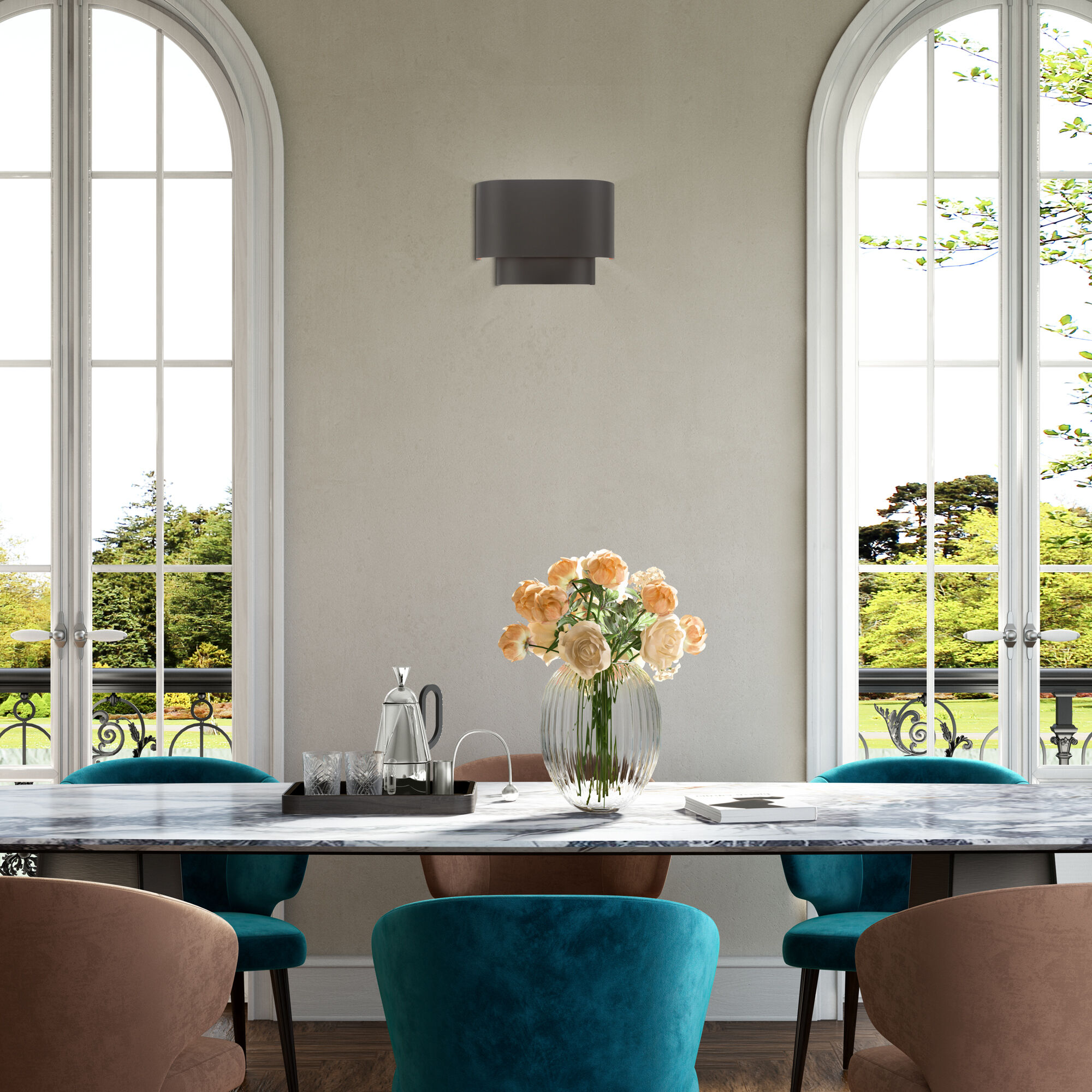 Springview 1 Light 11 inch English Bronze ADA Wall Sconce Wall Light