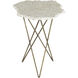 Positano 24 X 19.5 inch White End Table