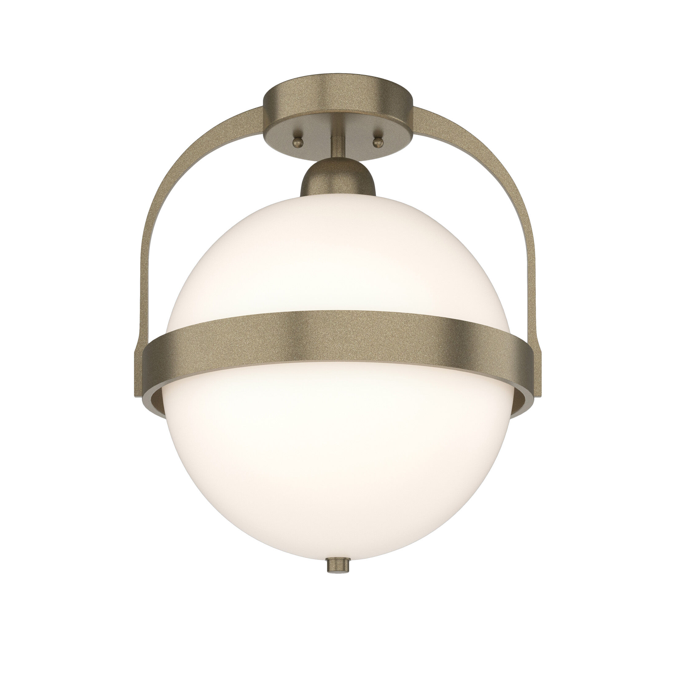Atlas 1 Light 13.9 inch Soft Gold Semi-Flush Ceiling Light