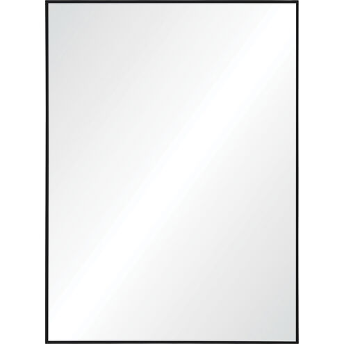 Raizel 40 X 30 inch Matte Black Wall Mirror