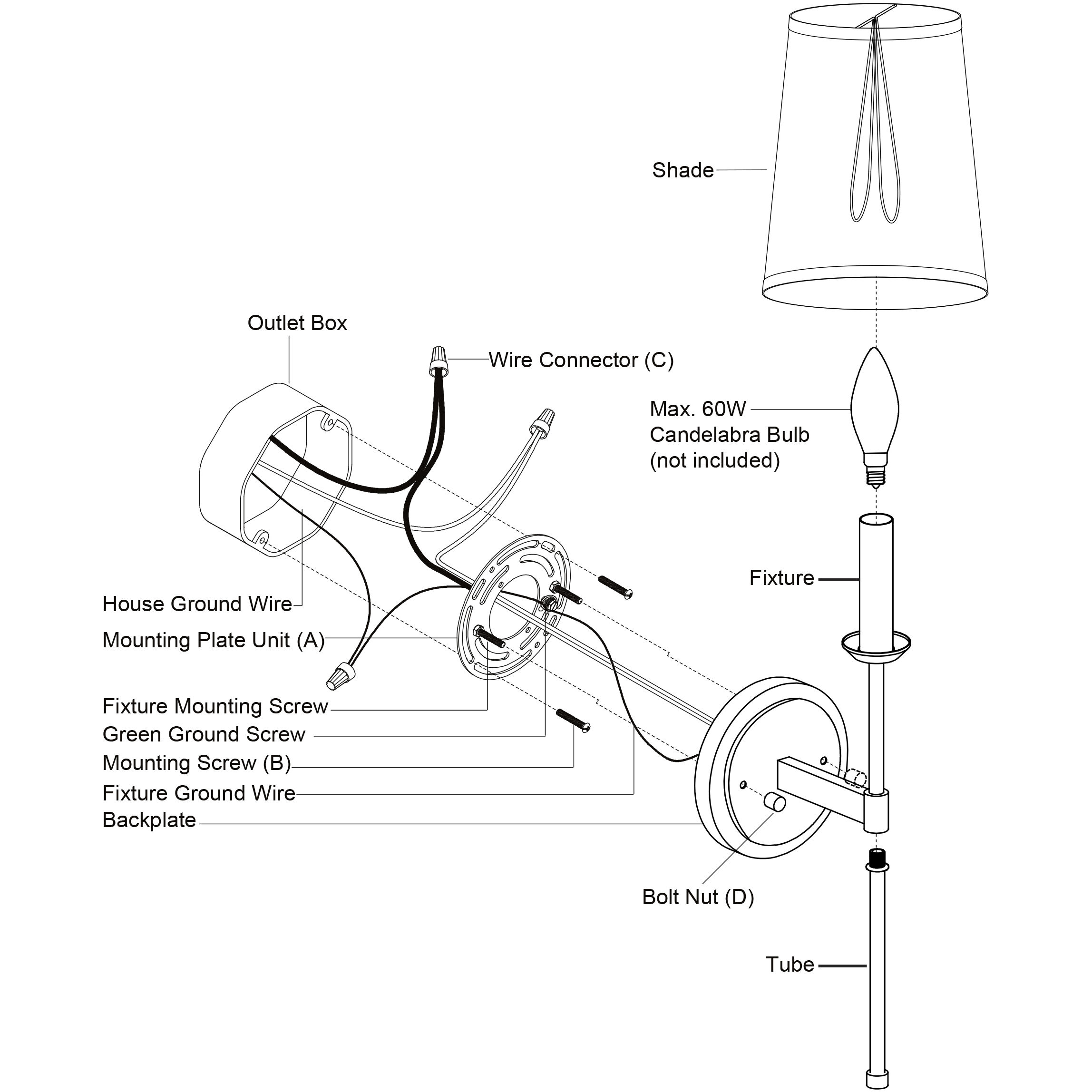 Camden LED 6 inch Matte Black Wall Light