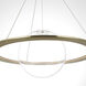Barbara Barry Cosmos LED 27.5 inch Soft Brass Ring and Orb Chandelier Ceiling Light
