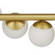 Barcarolle 9 Light 48 inch Brushed Brass Linear Chandelier Ceiling Light