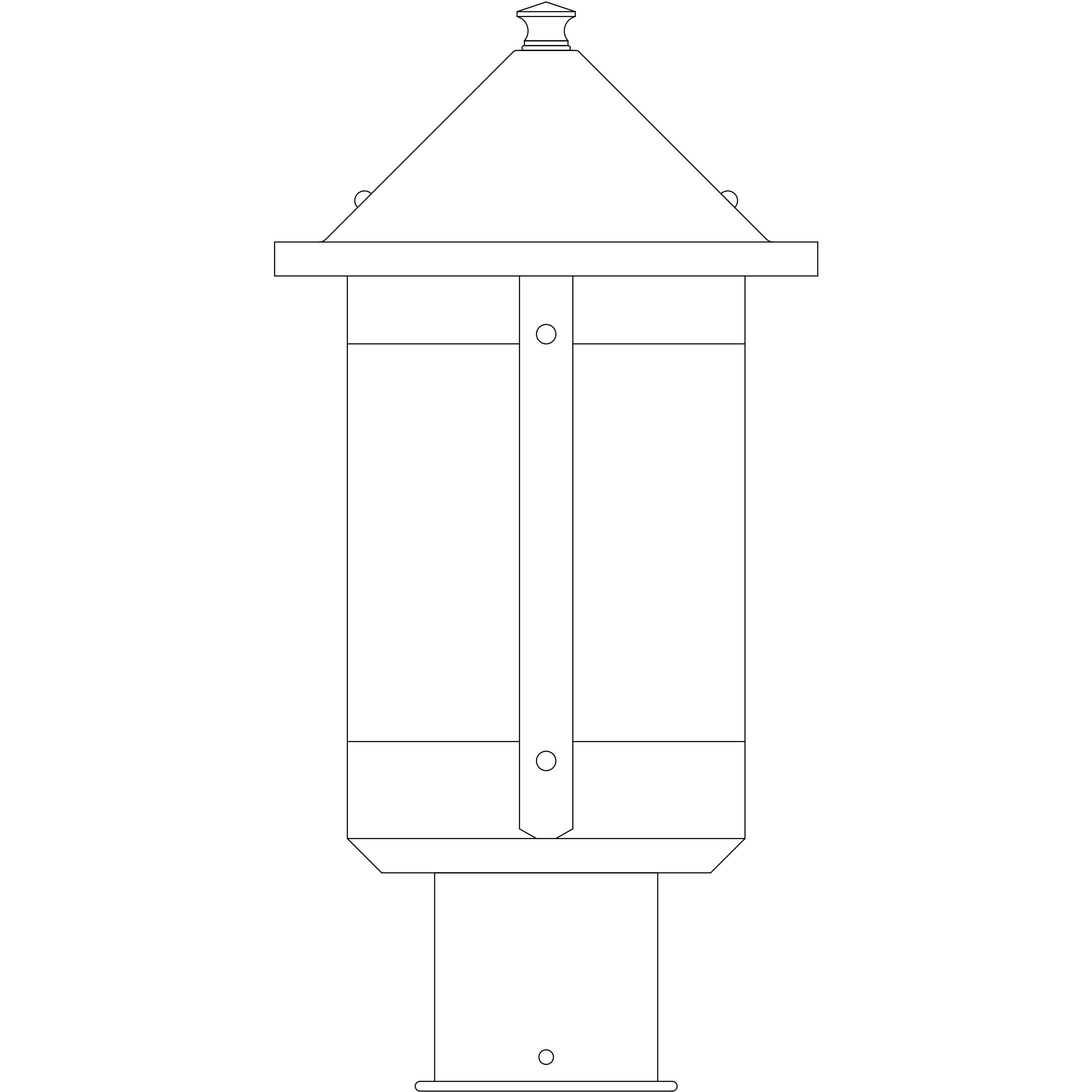 Berkeley 1 Light 11.25 inch Verdigris Patina Post Mount in Cream