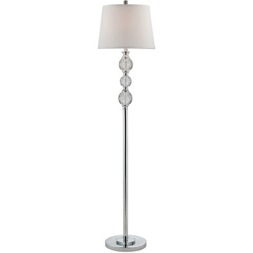 Oriel 64 inch 100.00 watt Chrome Floor Lamp Portable Light