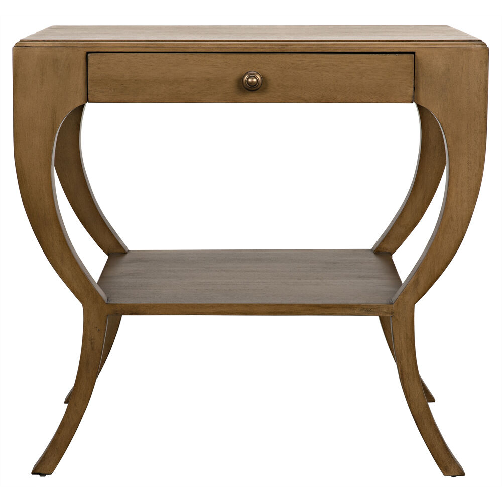 Maude 30 X 28.5 inch Saddle Brown Side Table