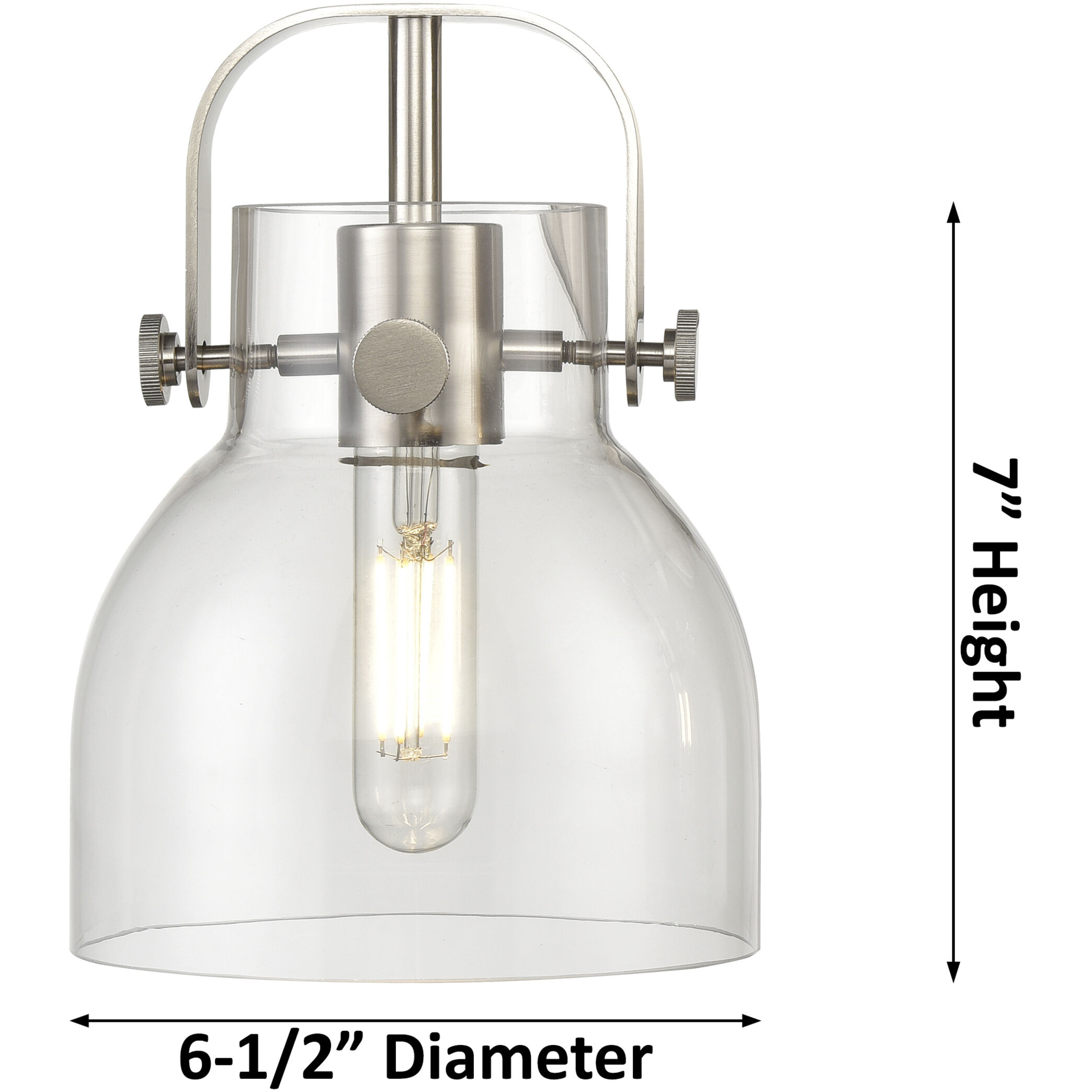 Pilaster II Bell 2 Light 17 inch Polished Chrome Bath Vanity Light Wall Light in Clear Glass