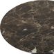 Hastings 22 X 11 inch Dark Bronze and Brown Marble Accent Table
