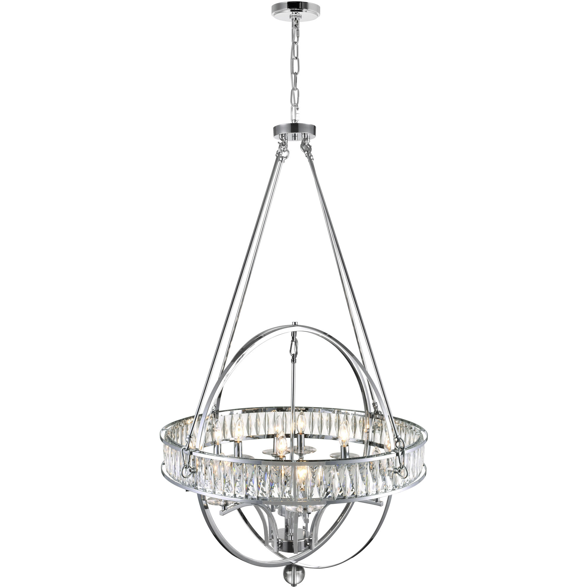 Arkansas 12 Light 42 inch Chrome Chandelier Ceiling Light