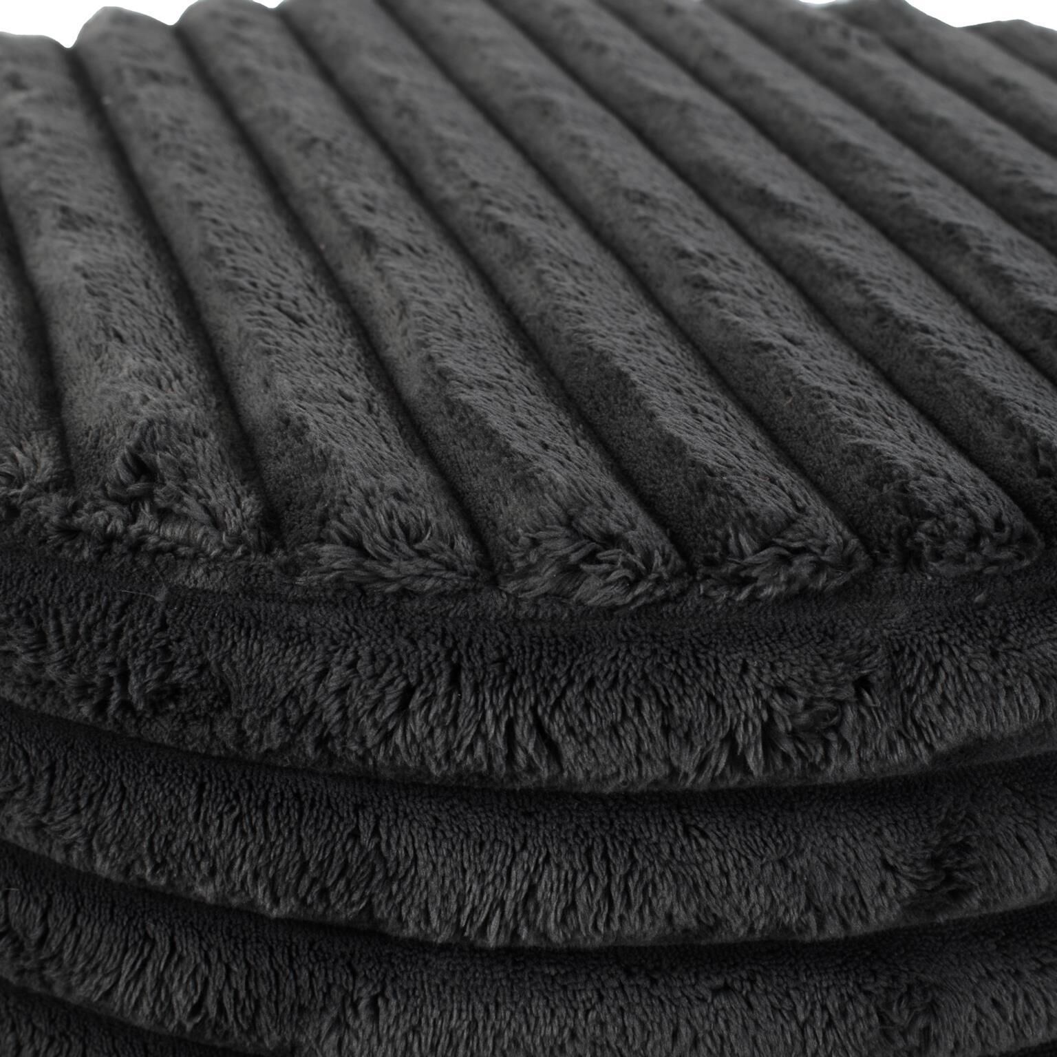 Shar Pei Universal 18 inch Black Ottoman