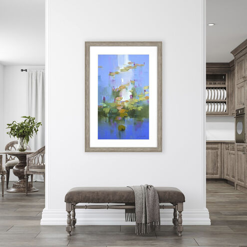 Waterside Blue and Green and Purple Framed Art