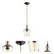 Calista 1 Light 6 inch Oiled Bronze Pendant Ceiling Light