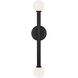 Kelly by Kelly Wearstler Nodes 2 Light 4.75 inch Midnight Black Wall Sconce Wall Light