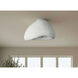 Pilar 1 Light 15.75 inch Matte White Flush Mount Ceiling Light
