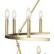 Gilliam 15 Light 35.5 inch Vintage Brass Chandelier Ceiling Light