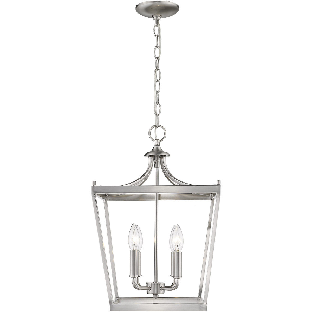 Kennedy 4 Light 13 inch Satin Nickel Chandelier Ceiling Light