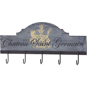 Chateau Green with Black and Gold Ornamental Accessory, Coat Rack