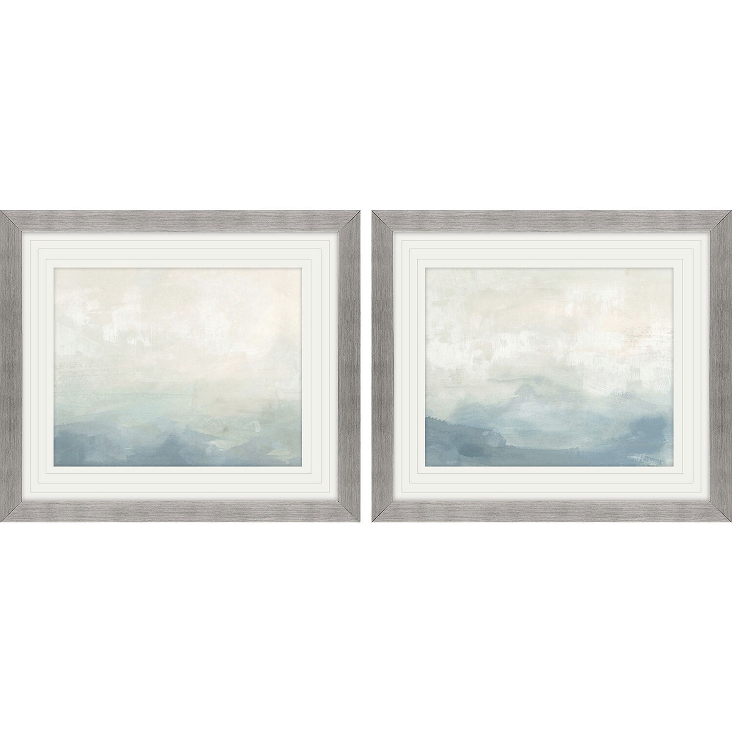 Abstract Blue and White Framed Art, Propac
