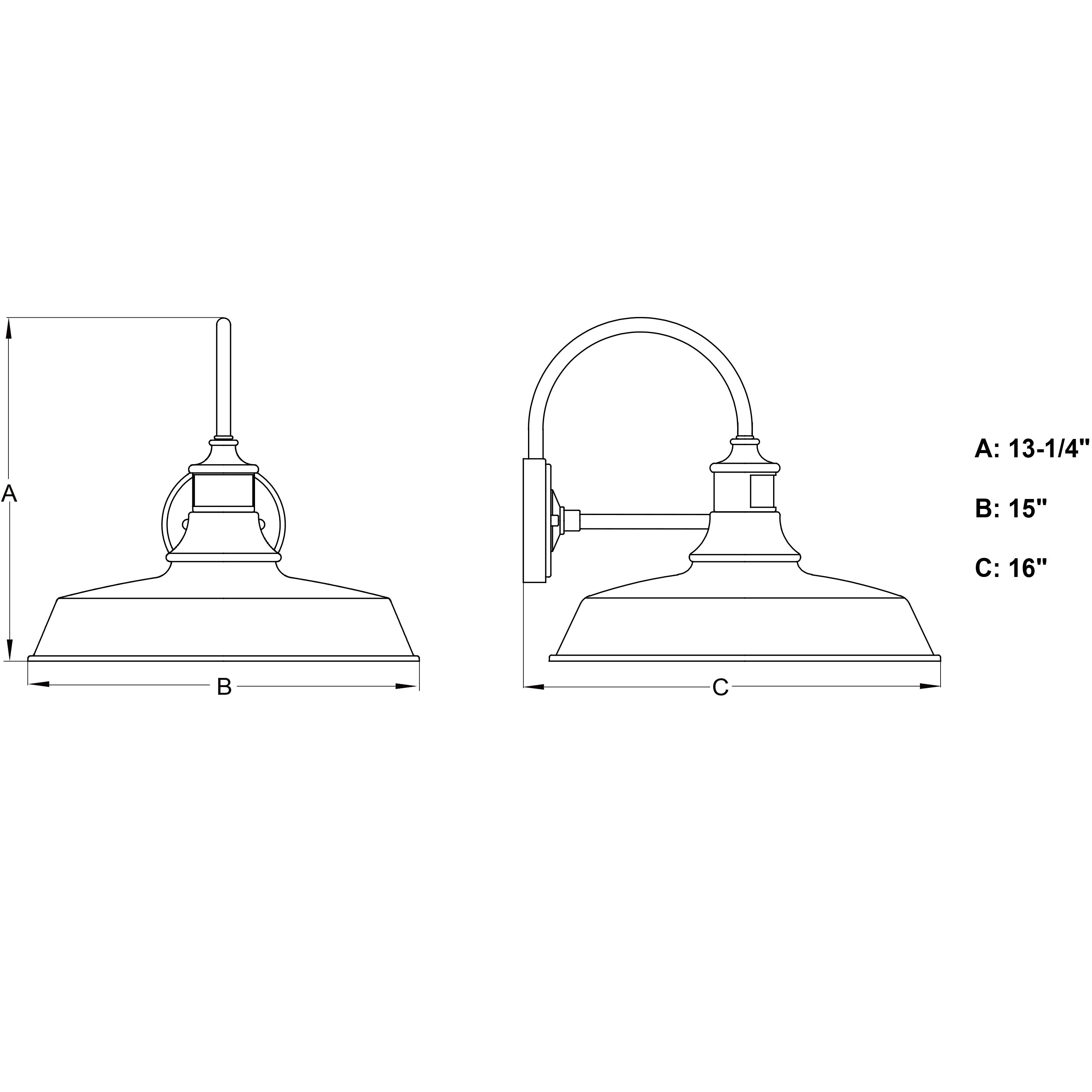 Dorado Dark Bronze and Light Gold Outdoor Motion Sensor