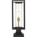 Dunbroch 1 Light 22.75 inch Deep Bronze and Outdoor Brass Outdoor Pier Mounted Fixture