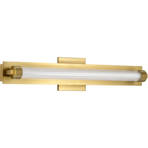 Larissa LED 23.25 inch Vintage Brass Vanity Wall Light