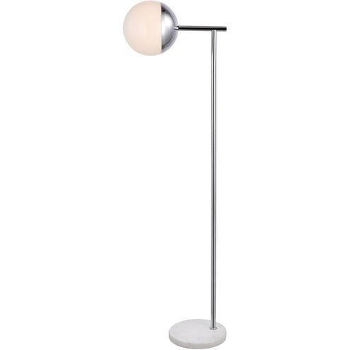 Eclipse 50.5 inch 40 watt Chrome Floor Lamp Portable Light