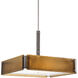 Urban Loft 4 Light 24 inch Novel Brass Chandelier Ceiling Light in Ivory Wisp, Square