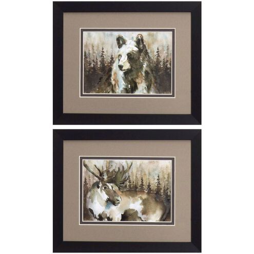 Animals Collection Brown Framed Art