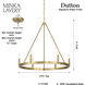 Dutton 6 Light 27.75 inch Signature Brass Chandelier Ceiling Light