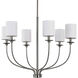 Bonita 6 Light 31 inch Brushed Nickel Foyer Chandelier Ceiling Light, Design Series