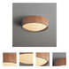 Tambo LED 13.8 inch Natural Ash Flush Mount Ceiling Light