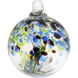 Mystic Blue Art Glass Ornament