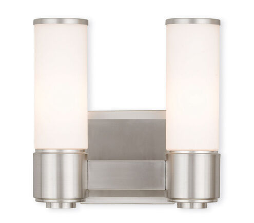 Weston 2 Light 10 inch Brushed Nickel ADA ADA Wall Sconce/ Bath Vanity Wall Light