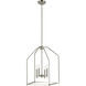 Madden 4 Light 16 inch Brushed Nickel Foyer Pendant Ceiling Light