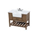 Clement 42 X 22 X 34 inch Driftwood Bathroom Vanity Cabinet