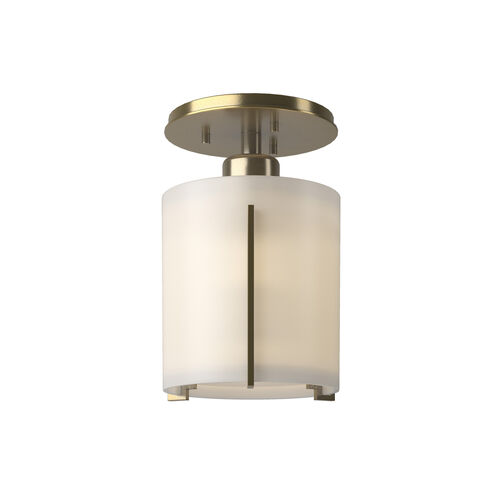 Exos Round 1 Light 6 inch Modern Brass Semi-Flush Ceiling Light, Round