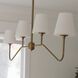 Keenan 4 Light 48 inch Vibrant Gold Linear Chandelier Ceiling Light
