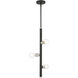 Bannister 3 Light 6 inch Black Pendant Ceiling Light